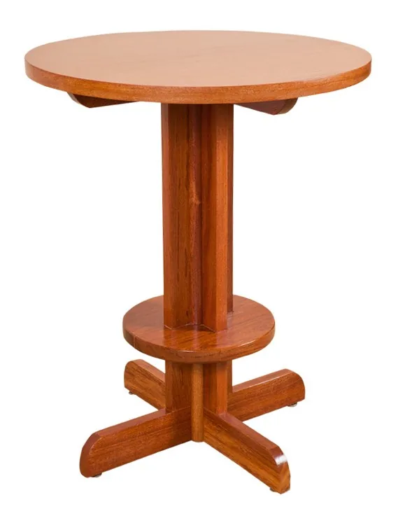 Mesa Bistrô 80cm Compensado Com Apoio De Pé Reflorestamento