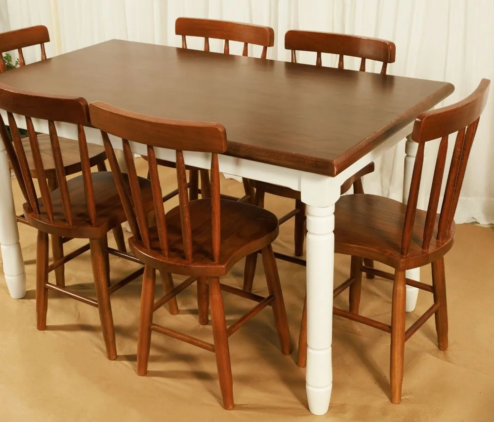 Mesa 90 x 170 Dallas Torneada 8 x 8 Compensado Nobre